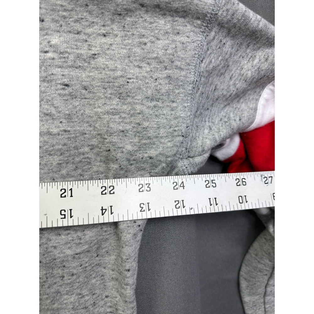 Ohio State Buckeyes Women's Large Gray Cropped Hoodie Brutus Mascot Sweatshirt - Picture 7 of 12